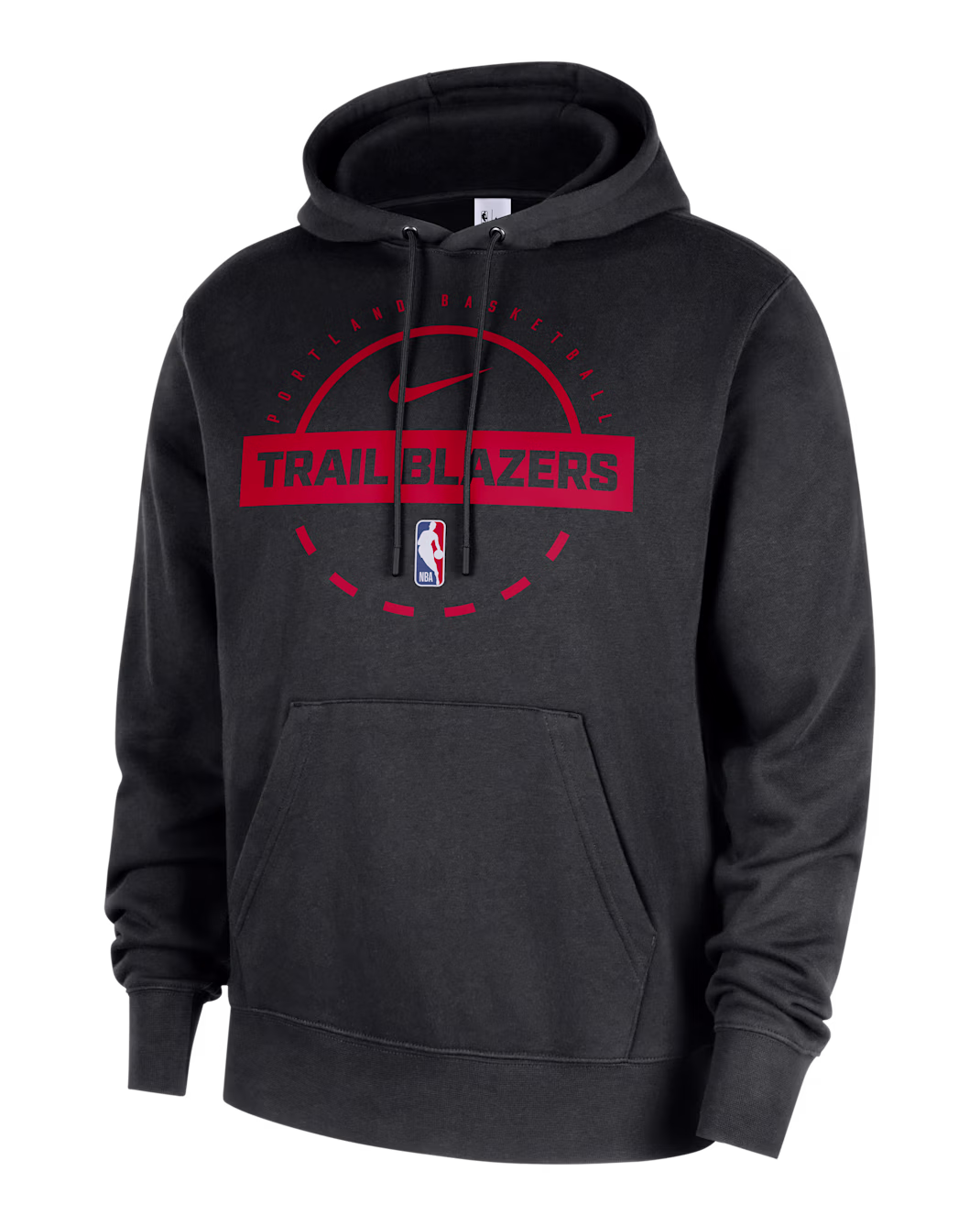 Мужское худи Nike NBA Portland Trail Blazers Club Black/University Red