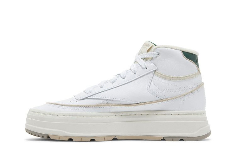 Кроссовки Reebok Wmns Club C Geo Mid 'White Dark Green'