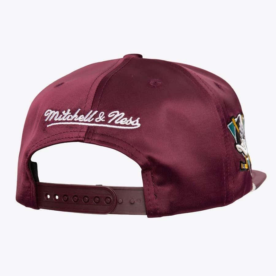 Бейсболка Mitchell & Ness Purple Anaheim Ducks Vintage Hockey Satin Dreams OG Snapback Hat