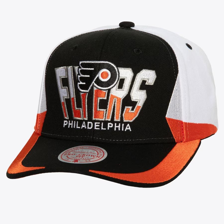 Бейсболка Mitchell & Ness Black Philadelphia Flyers Retrodome Pro Snapback Hat