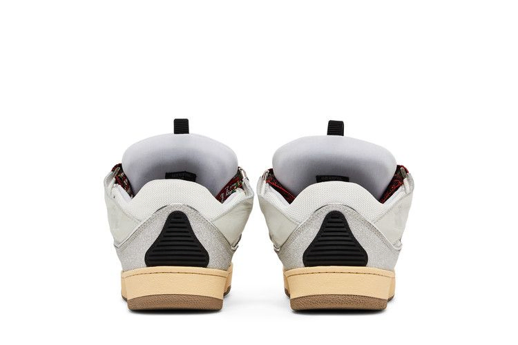 Кроссовки Lanvin Curb Leather and Glitter Sneakers 'White'