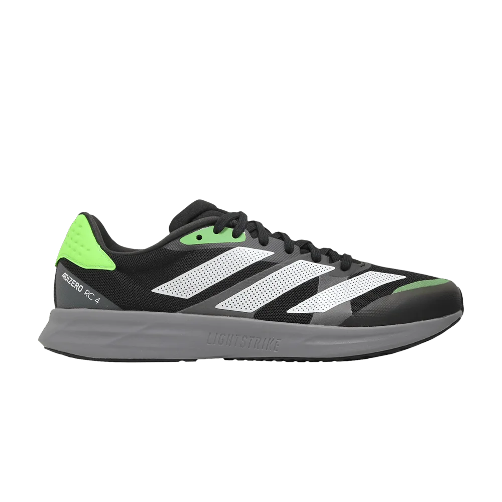 Кроссовки Adidas Adizero RC 4 'Black Solar Green'