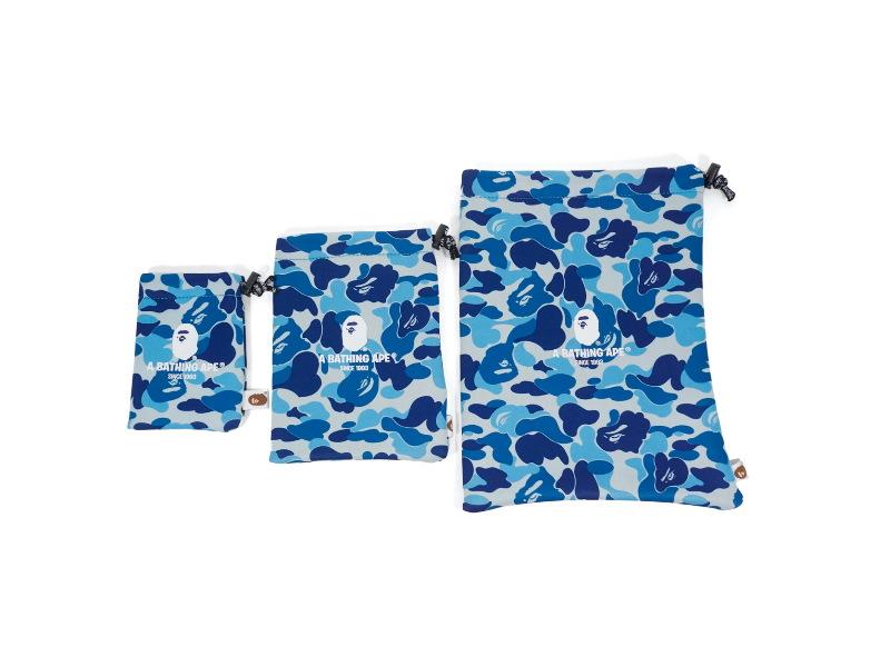 Защитные чехлы для гаджетов BAPE Abc Camo Pouch Gadgets Set Light Blue