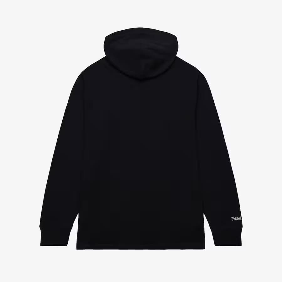 Худи Mitchell & Ness Black Orlando Magic Vintage Logo Thermal Lightweight Pullover Hoodie
