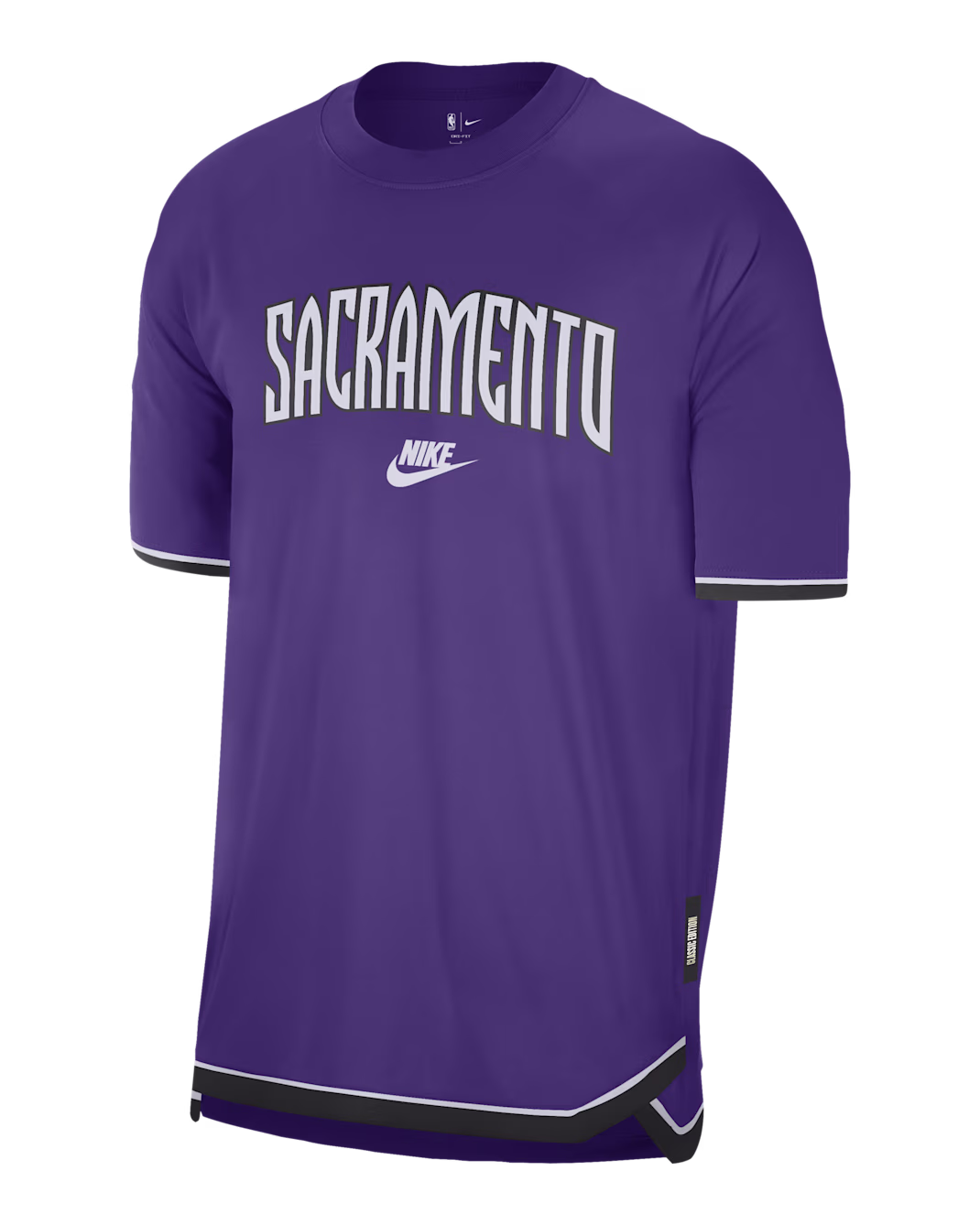 Мужская предыгровая футболка Nike NBA Sacramento Kings Hardwood Classics Field Purple