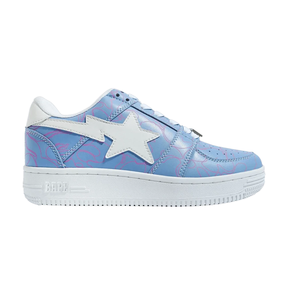 Кроссовки Bapesta Low 'Line Camo - Purple'