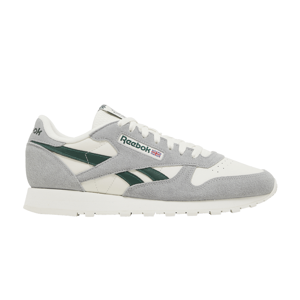 Кроссовки Reebok Classic Leather 'Pure Grey Dark Green'