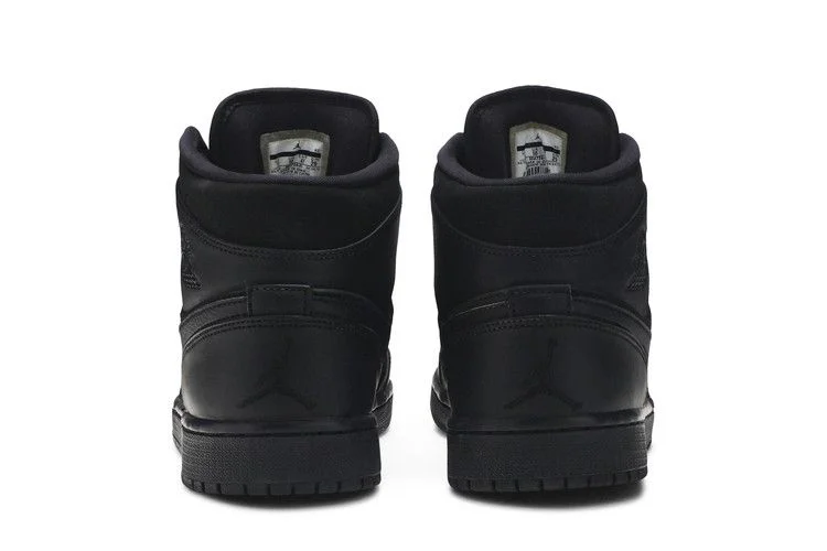 Кроссовки Air Jordan 1 Mid 'Triple Black'