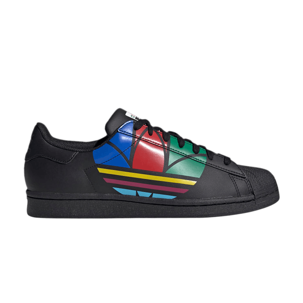 Кроссовки Adidas Superstar Pure 'Colorful Trefoil - Core Black'