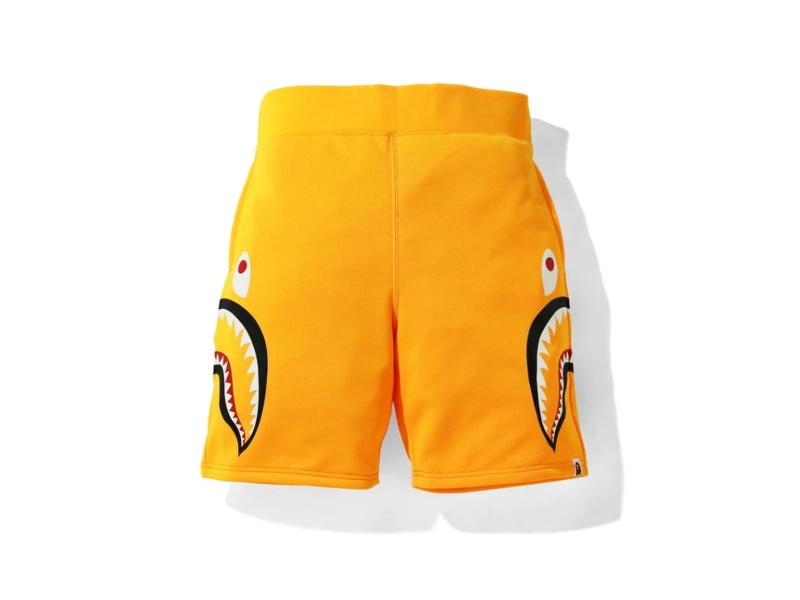 Спортивные шорты BAPE A Bathing Ape Neon Shark Sweat Shorts Orange
