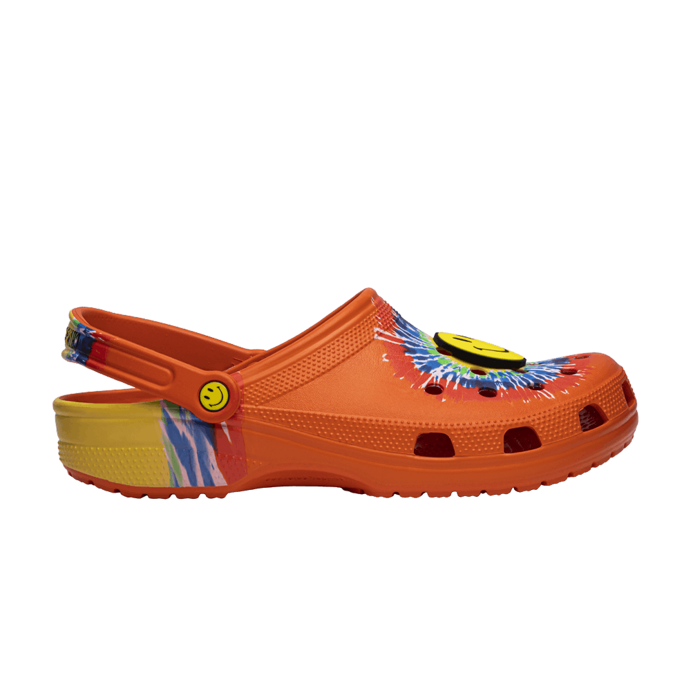Кроссовки Crocs Chinatown Market x Clog 'Tie Dye Smiley'