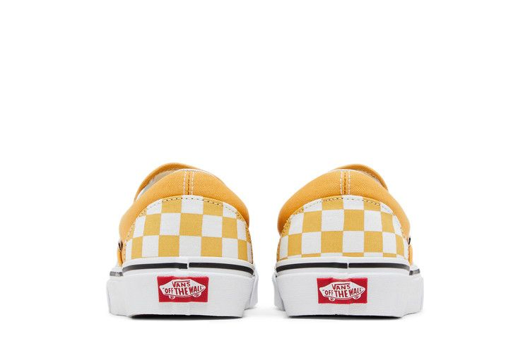 Кроссовки Vans Classic Slip On 'Ochre Checkerboard'
