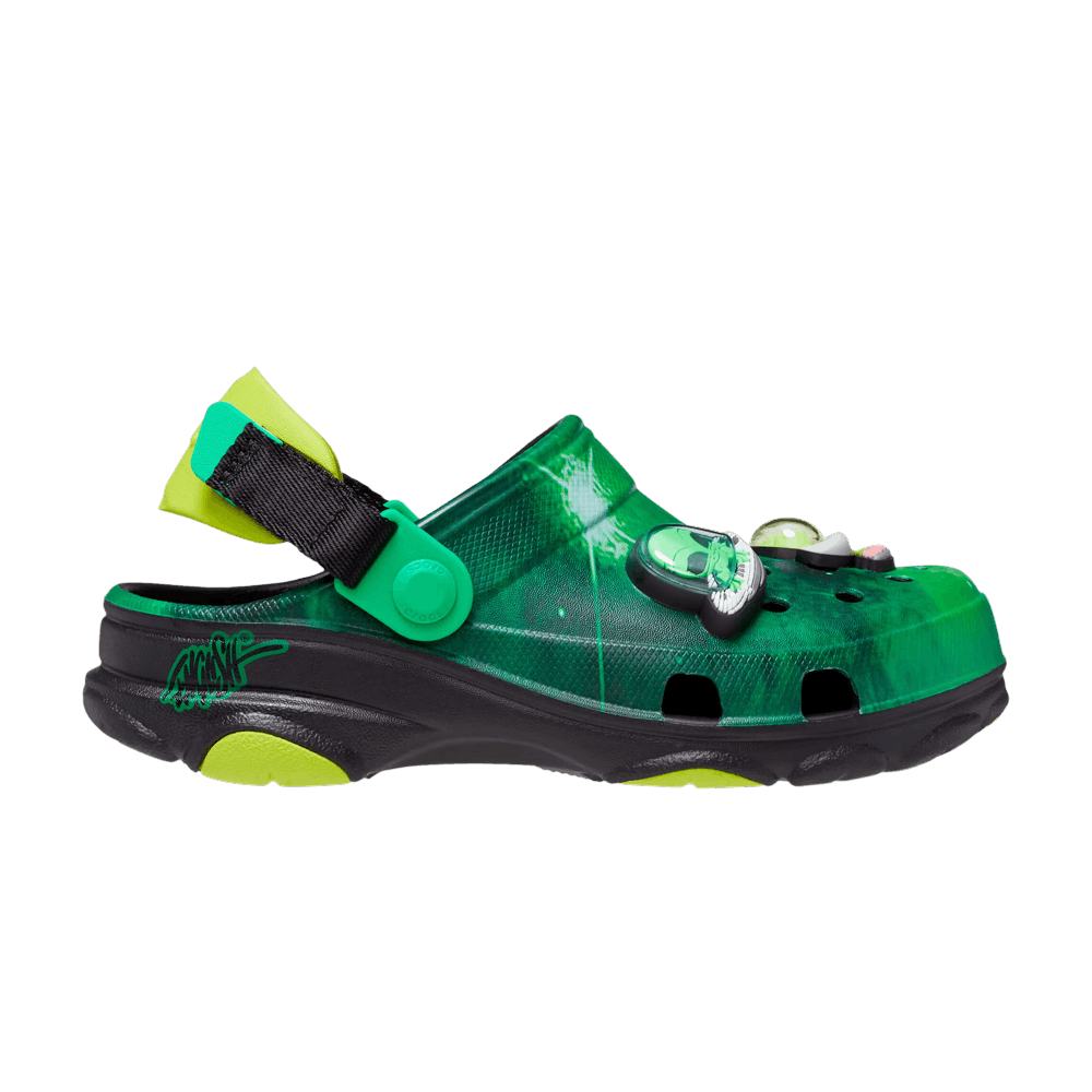 Кроссовки Crocs Ron English x All-Terrain Clog Kids 'Area 54 - Green Galaxy'
