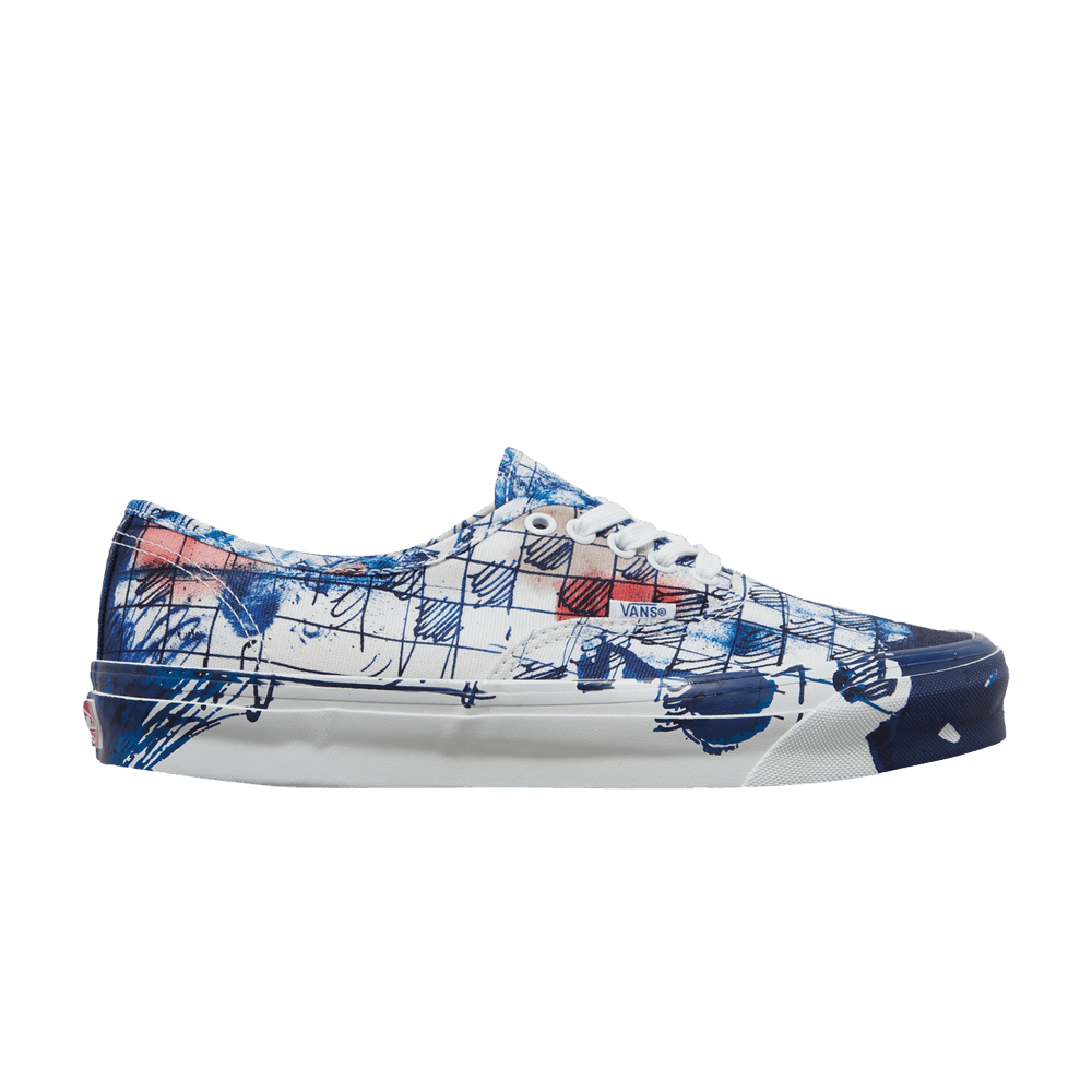 Кроссовки Connor Tingley x Vans OG Authentic LX 'Checkerboard - White Blue'