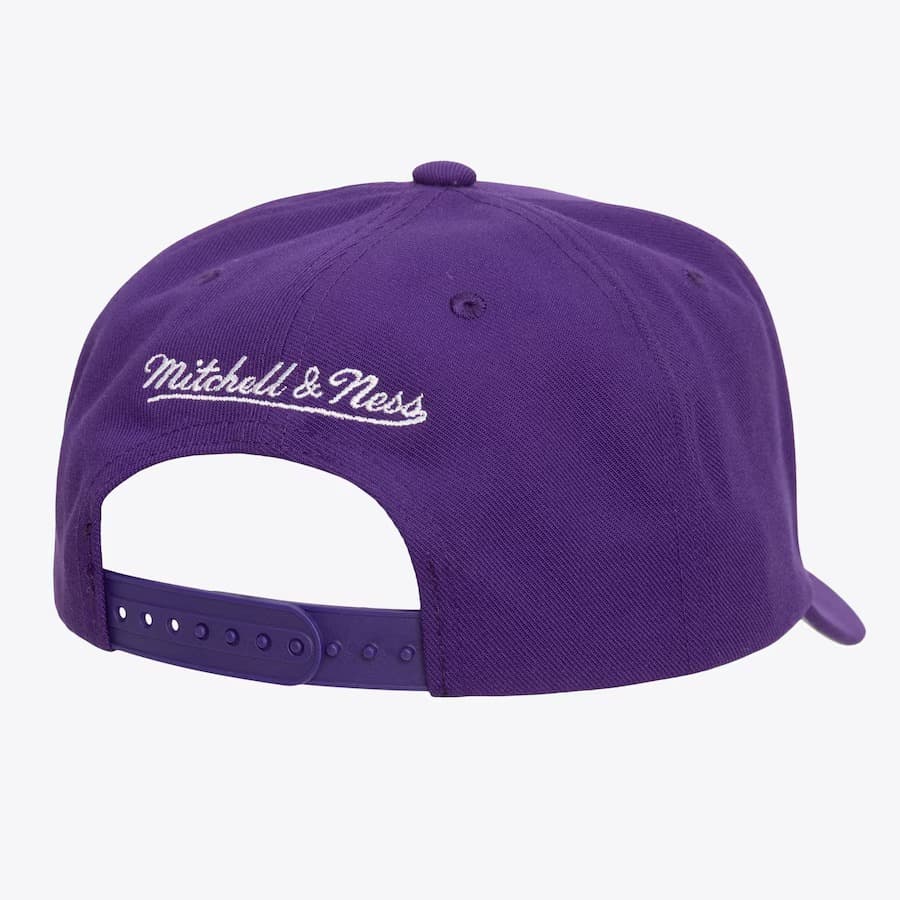 Бейсболка Mitchell & Ness Purple Los Angeles Lakers Home Of Pro Pinch Fit Snapback Hat