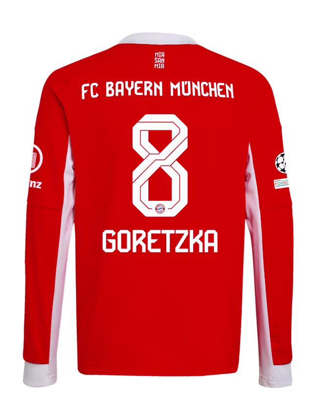 Футбольный лонгслив FC Bayern Munich Home Jersey 25-26 GORETZKA 8