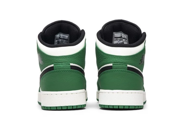 Кроссовки Air Jordan 1 Mid SE GS 'Pine Green'