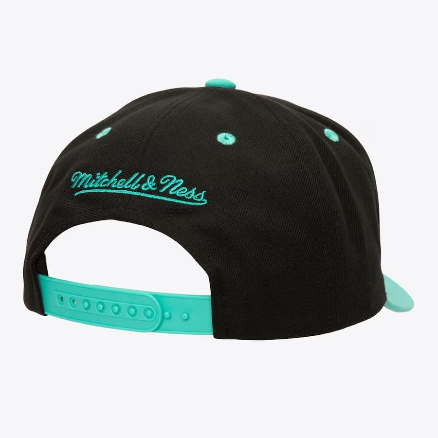 Бейсболка Mitchell & Ness Black Vancouver Grizzlies Hardwood Classics All In 2.0 Pro Crown Snapback Hat