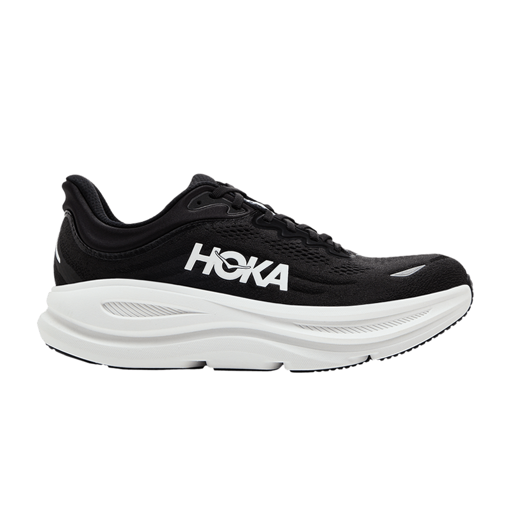 Кроссовки HOKA Bondi 9 2E Wide 'Black White'