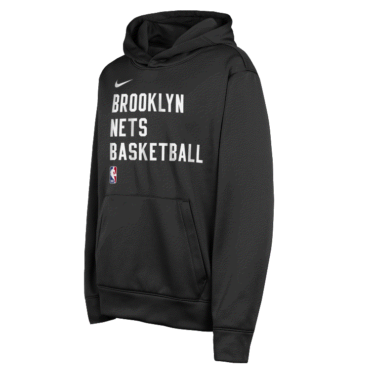 Худи Nike Brooklyn Nets NBA Youth Nike Spotlight Dri-Fit Hoodie