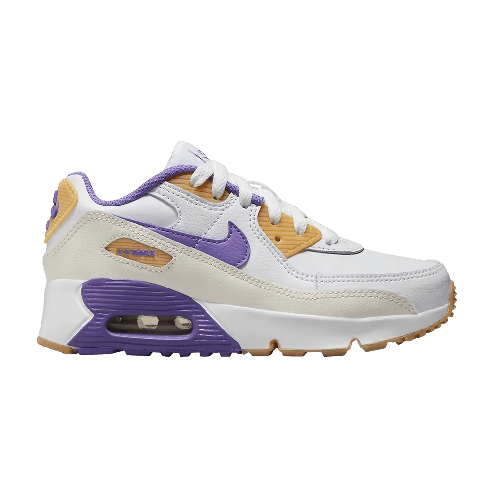 Krossovki-Nike-Air-Max-90-Leather-PS-White-Action-Grape