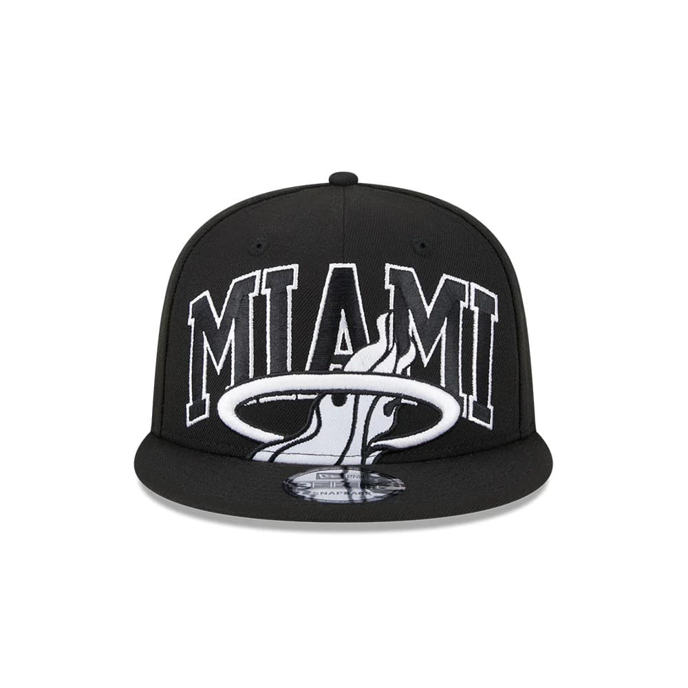 Бейсболка New Era Miami Heat 2024 Tip Off Black 9FIFTY NBA Snapback Hat