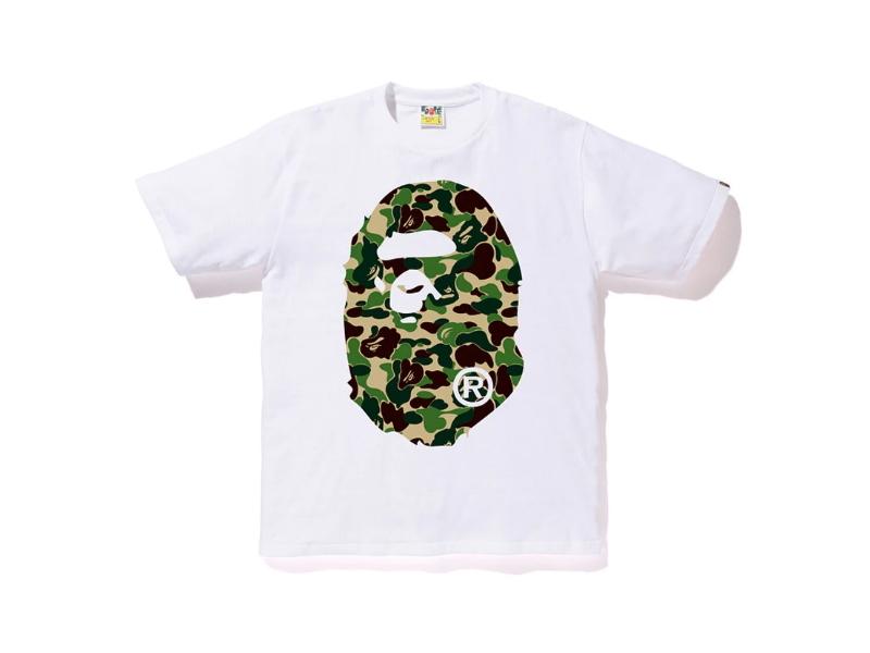 Футболка BAPE ABC Big Ape Head Tee White/Green