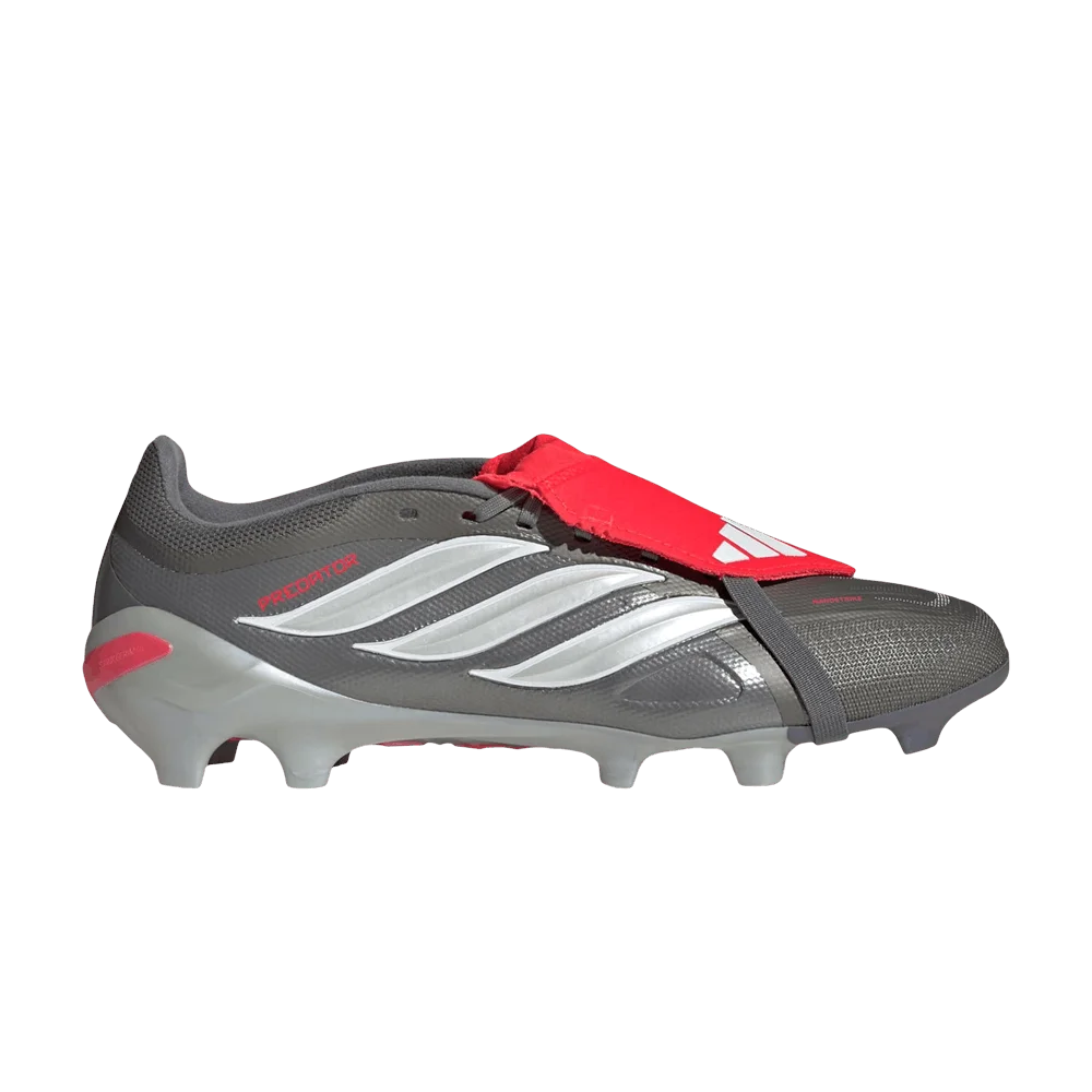 Кроссовки adidas Predator League Fold over Tongue FG 'Iron Metallic Zero Metalic Lucid Red'