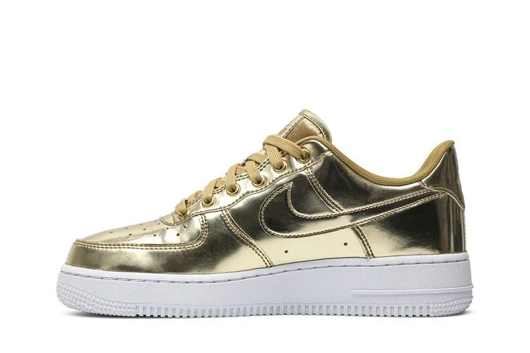 Кроссовки Nike Wmns Air Force 1 SP 'Liquid Metal - Gold'