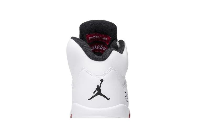 Кроссовки Supreme x Air Jordan 5 Retro 'White'