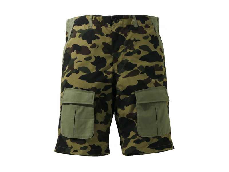 Спортивные шорты BAPE 1st Camo Multi Pocket Shorts Green