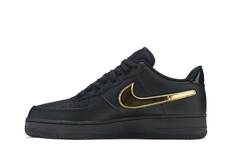 Кроссовки Nike Air Force 1 Low '07 LV8 'Removable Swoosh - Black Gold'