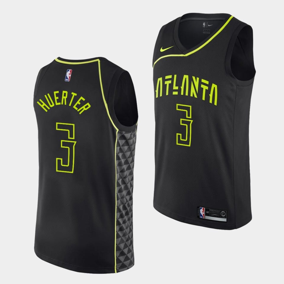 Баскетбольная джерси 2018-19 Atlanta Hawks #3 Kevin Huerter City Jersey