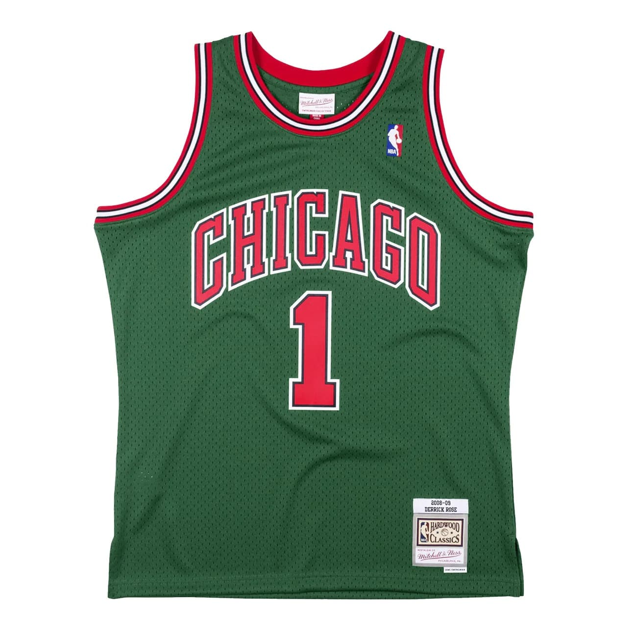 2008-09-Chicago-Bulls-Derrick-Rose-1-Swingman-Hardwood-Classic-Green-Jersey-5