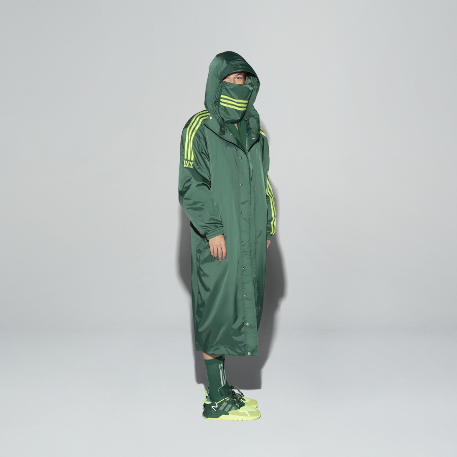 Куртка adidas Ivy Park Wind Jacket (Gender Neutral) Dark Green/Hi-Res Yellow