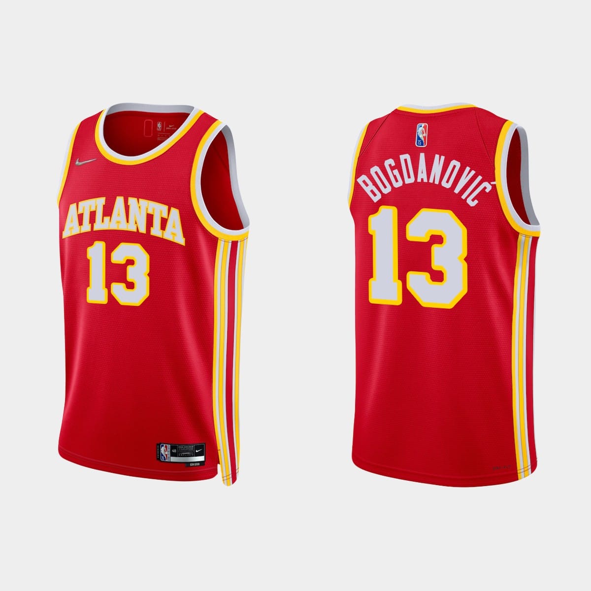2021-22-Atlanta-Hawks-13-Bogdan-Bogdanovic-75th-Anniversary-Icon-Diamond-Red-Jersey
