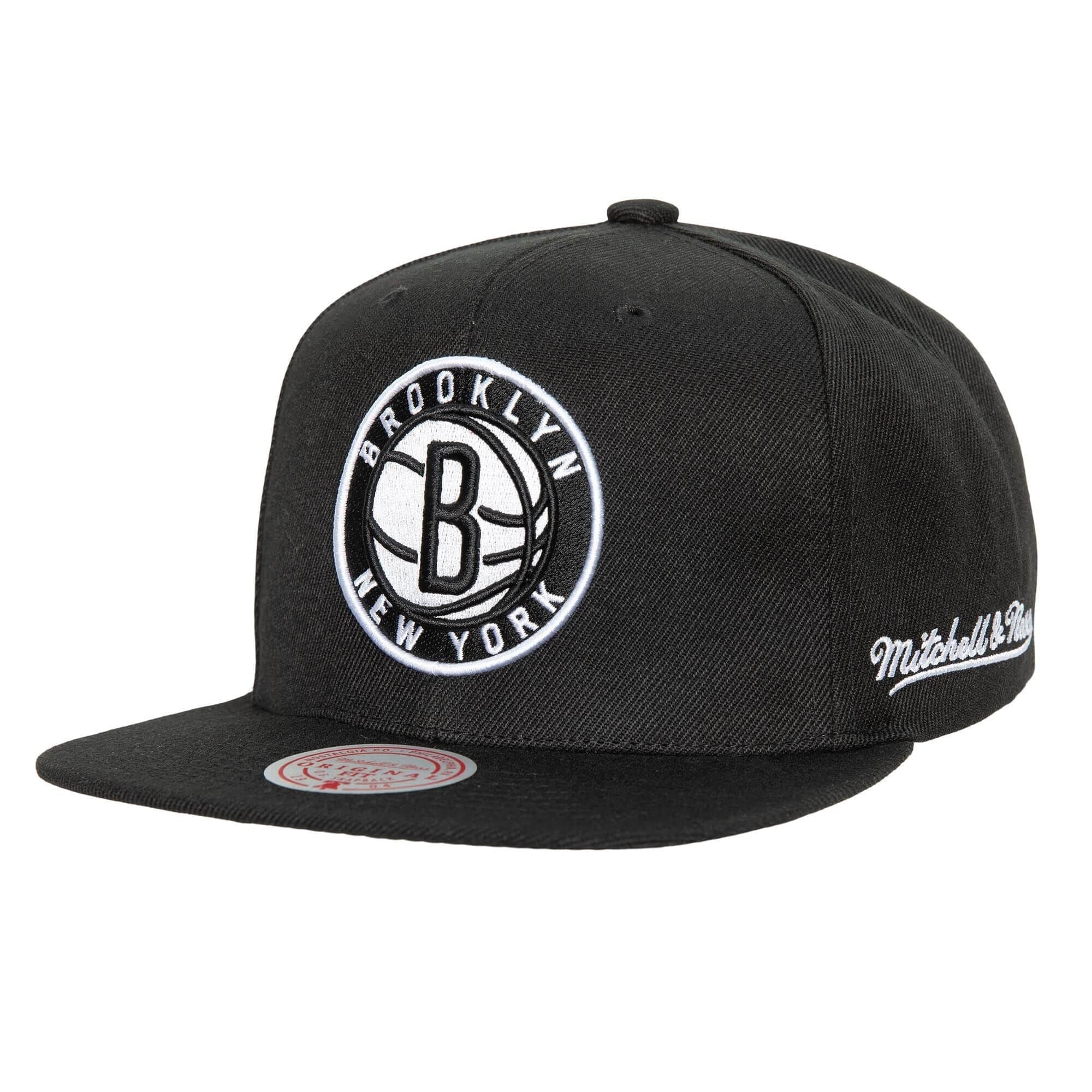 Бейсболка Mitchell & Ness English Dropback Snapback Brooklyn Nets Hat