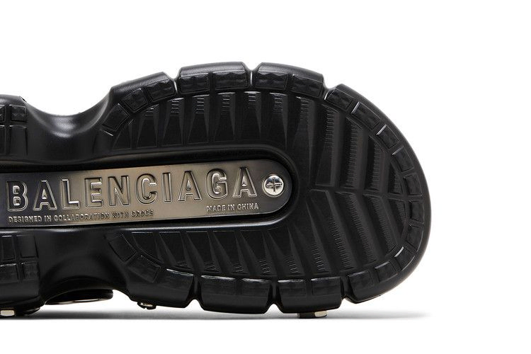 Кроссовки Crocs x Balenciaga Wmns Hardcrocs Slide 'Nero Silver'