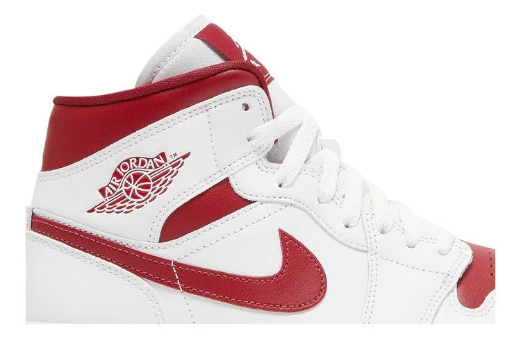 Кроссовки Wmns Air Jordan 1 Mid 'White Pomegranate'