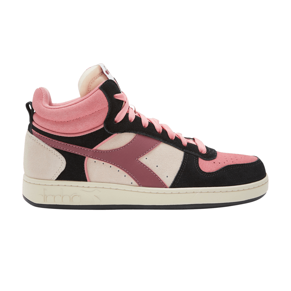 Кроссовки Diadora Wmns Magic Basket Demi Suede 'Black Silver Peony'