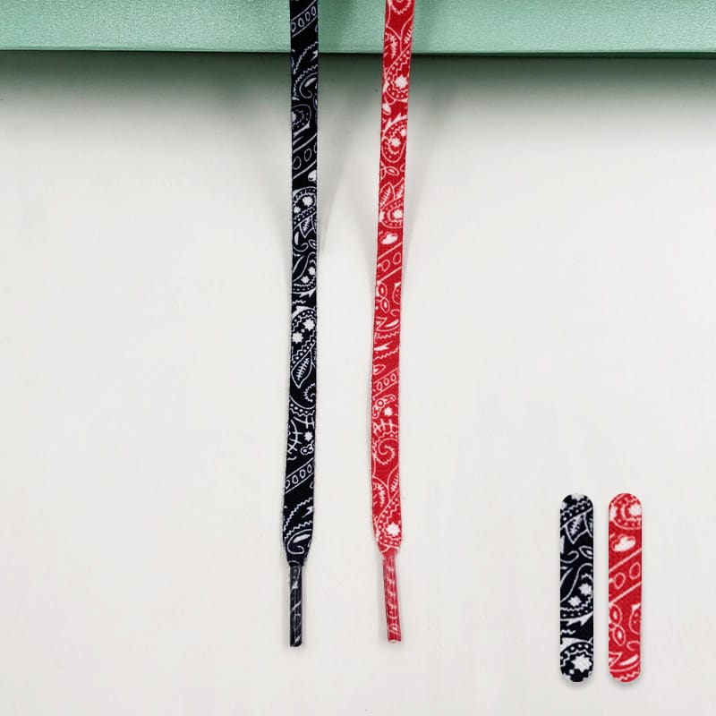 Шнурки Gorilla Guard Paisely Converse Black-Red Laces