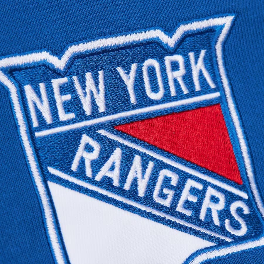 Худи Mitchell & Ness Blue New York Rangers Head Coach Fleece Pullover Hoodie