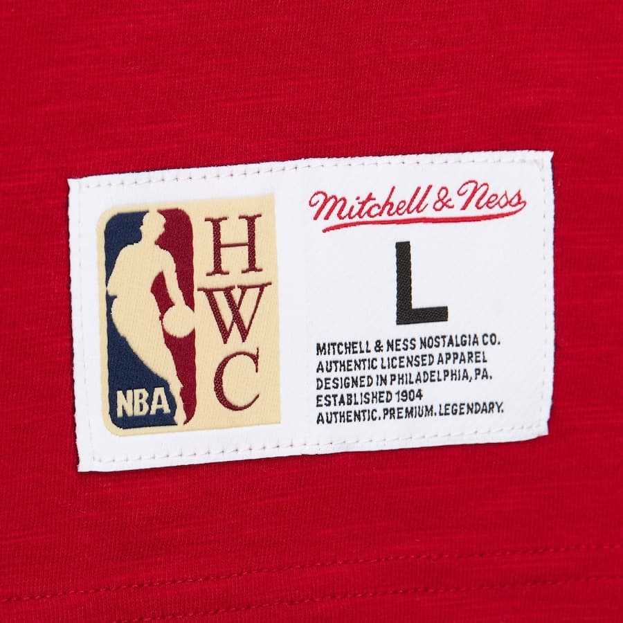Футболка Mitchell & Ness Red Houston Rockets Vintage Logo Legendary Slub T-Shirt