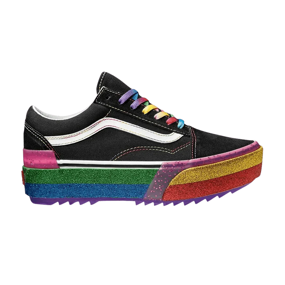 Vans-Old-Skool-Stacked-Glitter-Black-Rainbow