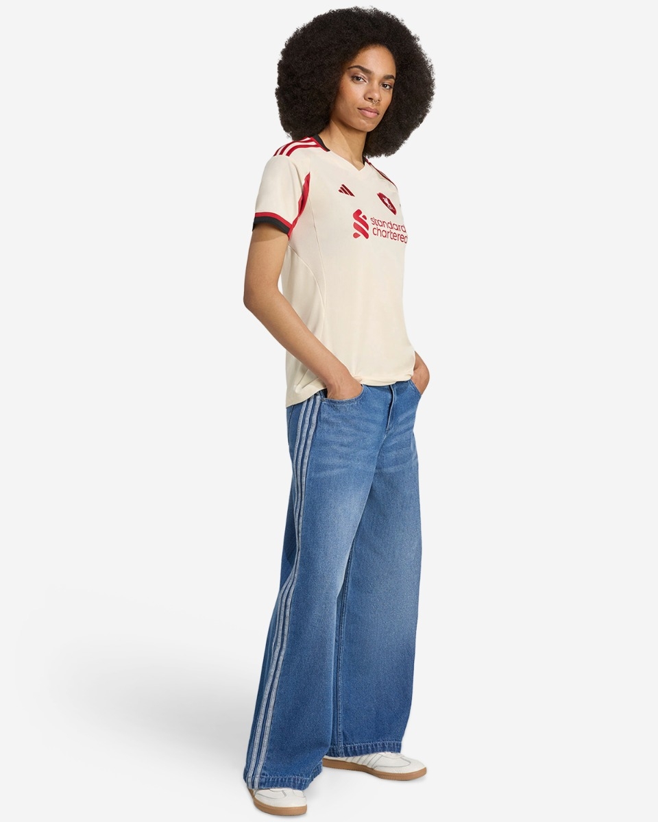 Женское футбольное джерси Liverpool FC adidas Womens 25/26 Away Jersey CHAMPIONS 20