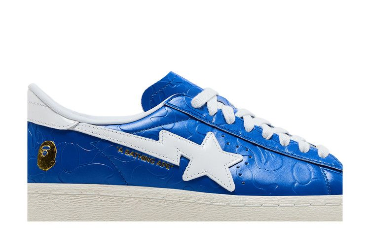 Кроссовки BAPE x adidas Superstar Vintage 'Blue White'