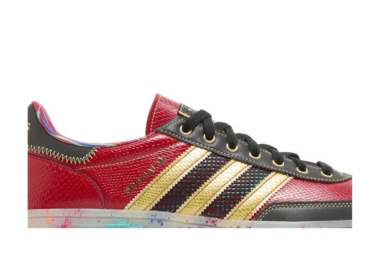 Кроссовки S.E.E.D. x adidas Handball Spezial 'Scarlet Gold Paint Splatter'