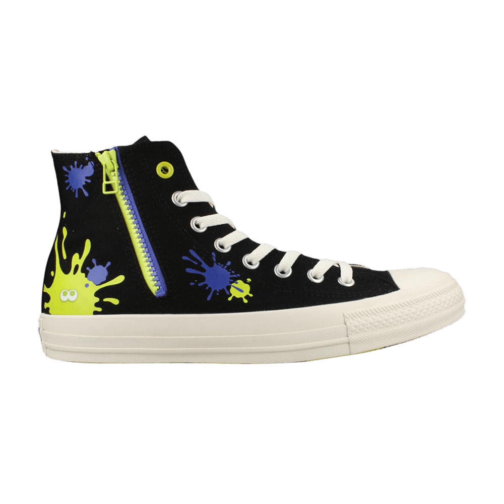 Кроссовки Splatoon 3 x Converse Chuck Taylor All Star Zip High 'Ink Splatter'