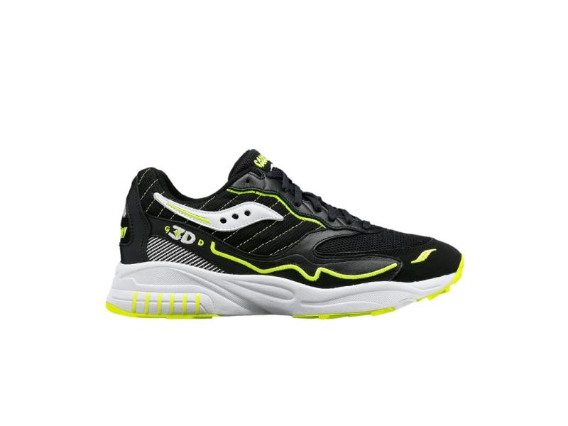 Кроссовки Saucony 3D Grid Hurricane Black White