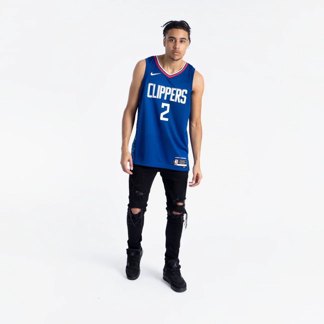 Баскетбольная джерси 2023-24 Los Angeles Clippers Kawhi Leonard #2 Swingman Icon Edition Blue Jersey